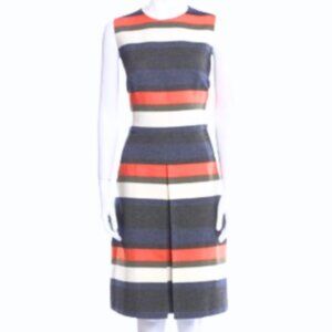 Akris Punto A-Line Career Striped Dress